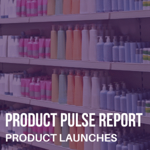 Stocked shelves in a beauty care aisle